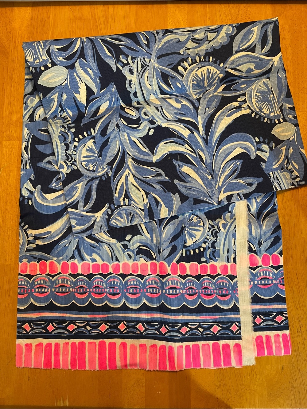 Lilly Pulitzer Fabric Piece 27x52 inches